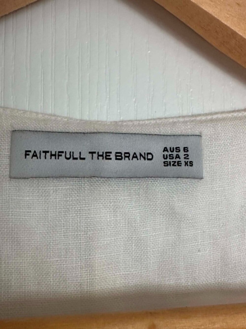 Faithfull the Brand Marinia Linen Mini Dress - Size XS - Picture 6 of 6